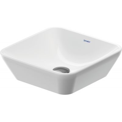 Umywalka 40x40 cm kwadratowa nablatowa biała 2397400070 Duravit D-Neo