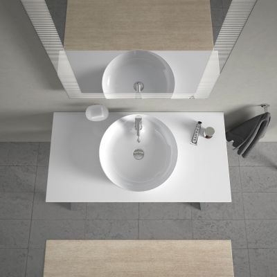 Umywalka 48x48 cm okrągła nablatowa biała 23284800001 Duravit Cape Cod