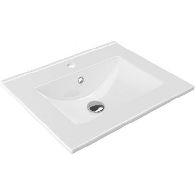 Umywalka 61x46.5 cm prostokątna meblowa-wpuszczana biała CEEX3617600WH Excellent As