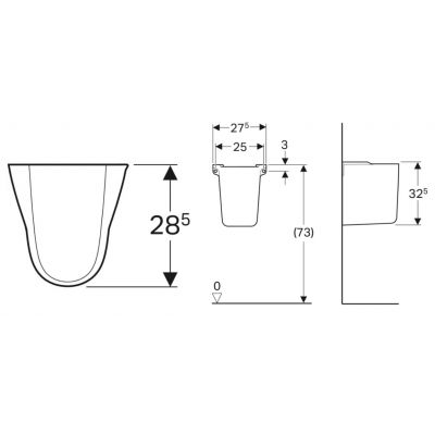 Półpostument 500329017 Geberit Selnova