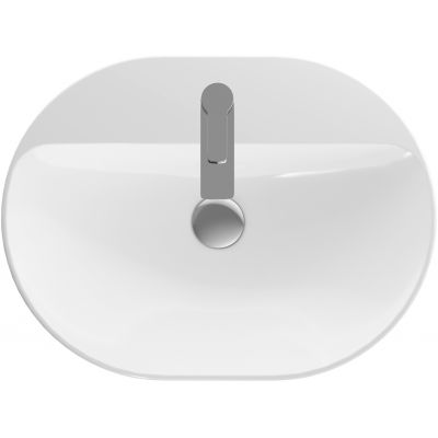 Umywalka 60x45 cm owalna wpuszczana biała 500732002 Geberit Variform