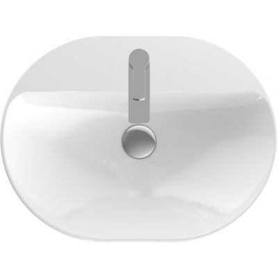 Umywalka 60x45 cm owalna wpuszczana biała 500735002 Geberit Variform
