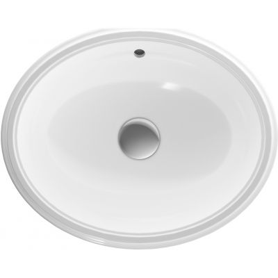 Umywalka 42x33 cm owalna podblatowa biała 500748012 Geberit Variform