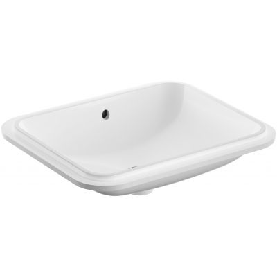 Umywalka 50x40 cm prostokątna podblatowa biała 500765002 Geberit Variform