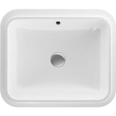 Umywalka 50x40 cm prostokątna podblatowa biała 500765002 Geberit Variform