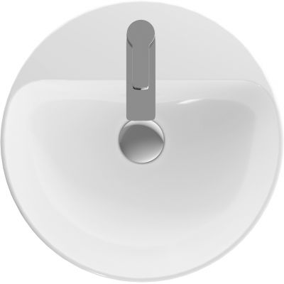 Umywalka 45x45 cm okrągła nablatowa biała 500769002 Geberit Variform