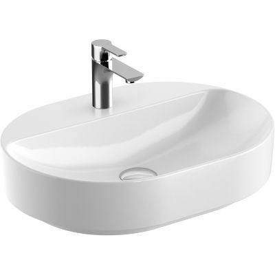 Umywalka 60x45 cm owalna meblowa-nablatowa biała 500778002 Geberit Variform