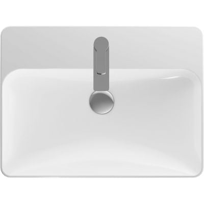 Umywalka 60x45 cm prostokątna meblowa-nablatowa biała 500781002 Geberit Variform