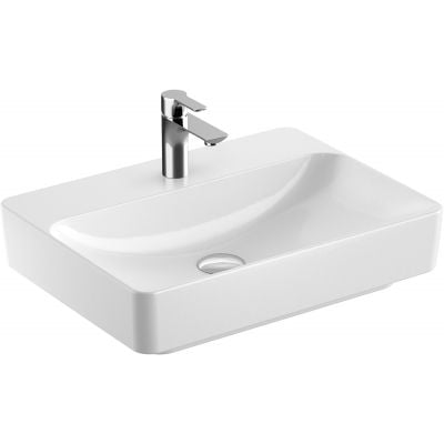 Umywalka 60x45 cm prostokątna meblowa-nablatowa biała 500781002 Geberit Variform