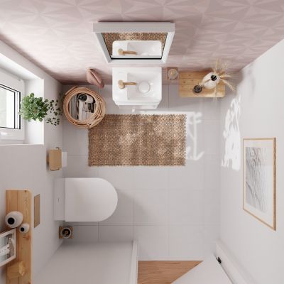 Umywalka 36x25 cm prostokątna ścienna-meblowa biała 60315450 Hansgrohe Xelu Q