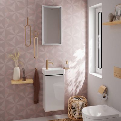 Umywalka 36x25 cm prostokątna ścienna-meblowa biała 60315450 Hansgrohe Xelu Q