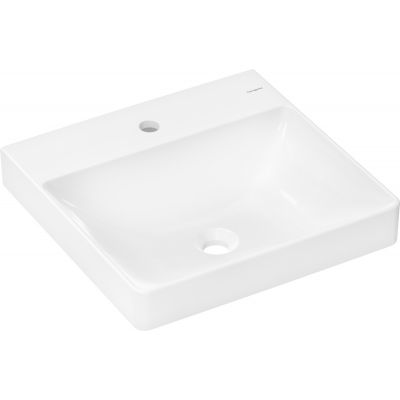 Umywalka 50x48 cm prostokątna ścienna-meblowa biała 60316450 Hansgrohe Xelu Q