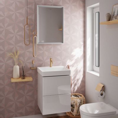 Umywalka 50x48 cm prostokątna ścienna-meblowa biała 60316450 Hansgrohe Xelu Q