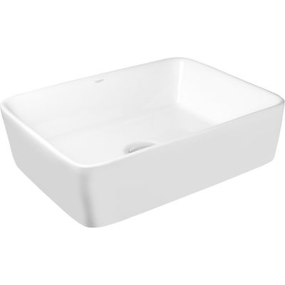 Umywalka 49x37.5 cm prostokątna nablatowa biała HGR20000040 Hagser Ingrid
