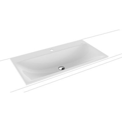 Umywalka 90x46 cm prostokątna wpuszczana biała 907806303001 Kaldewei Silenio