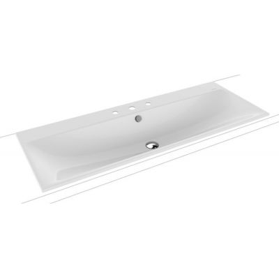 Umywalka 120x46 cm prostokątna wpuszczana biała 907906033001 Kaldewei Silenio