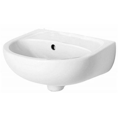 Umywalka 40x33 cm półokrągła ścienna biała 72041000 Koło Solo