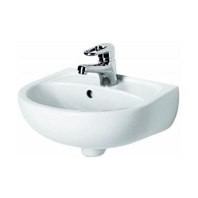 Umywalka 40x33 cm półokrągła ścienna biała 72141000 Koło Solo