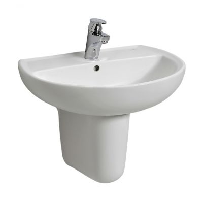 Umywalka 50x41 cm półokrągła ścienna biała K91150000 Koło Rekord