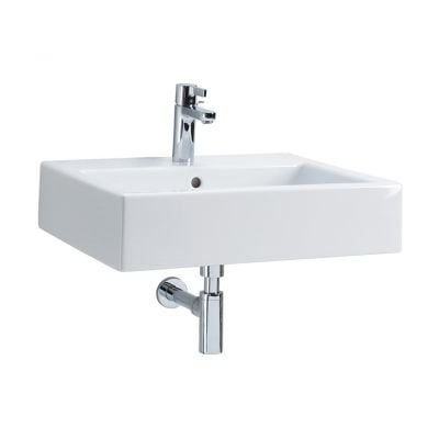 Umywalka 50x46 cm prostokątna ścienna-meblowa biała L51150000 Koło Twins