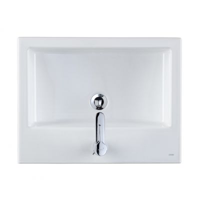 Umywalka 50x46 cm prostokątna ścienna-meblowa biała L51150000 Koło Twins