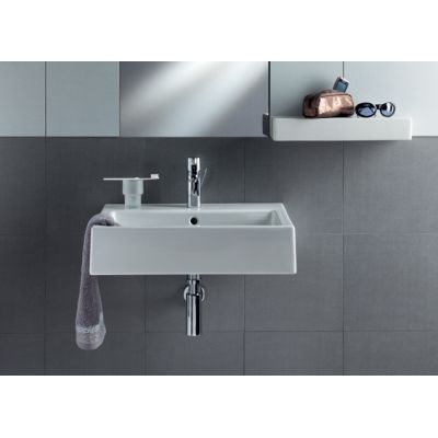 Umywalka 50x46 cm prostokątna ścienna-meblowa biała L51150000 Koło Twins