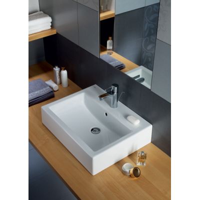 Umywalka 50x46 cm prostokątna ścienna-meblowa biała L51150000 Koło Twins