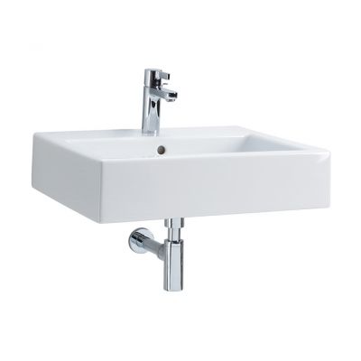 Umywalka 60x46 cm prostokątna ścienna-meblowa biała L51160000 Koło Twins