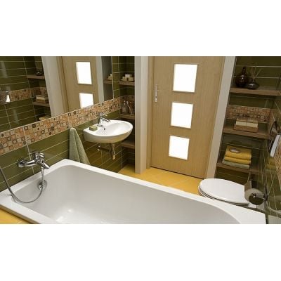 Umywalka 49.5x41 cm półokrągła ścienna biała M11150000 Koło Idol