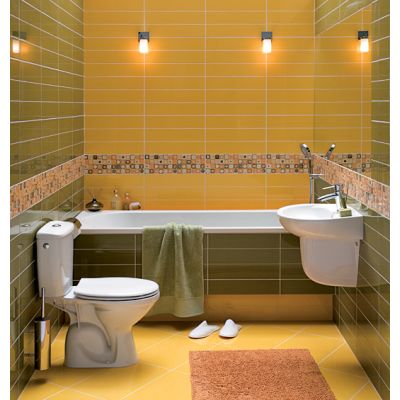 Umywalka 54.5x42.5 cm półokrągła ścienna biała M11155000 Koło Idol