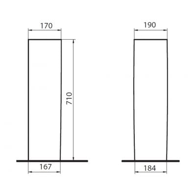 Postument 500341017 Geberit Selnova