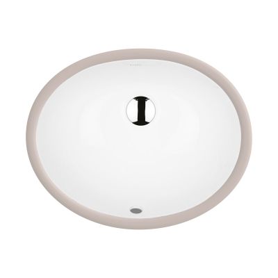 Umywalka 38x30 cm owalna podblatowa biała 20813000 Ksuro 108