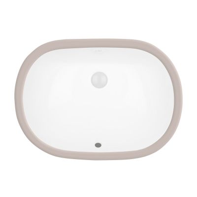 Umywalka 49.5x35 cm owalna podblatowa biała 20014000 Ksuro 109