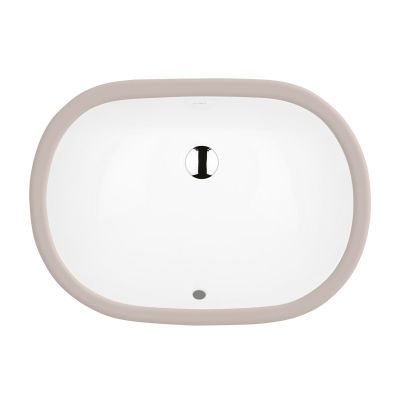 Umywalka 49.5x35 cm owalna podblatowa biała 20014000 Ksuro 109