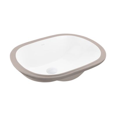 Umywalka 49.5x35 cm owalna podblatowa biała 20014000 Ksuro 109