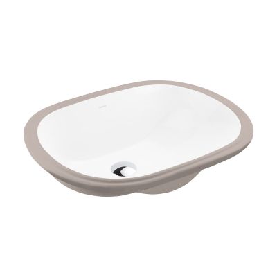 Umywalka 49.5x35 cm owalna podblatowa biała 20014000 Ksuro 109