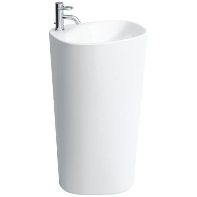 Umywalka 52.5x40 cm owalna wolnostojąca biała H8118030001041 Laufen