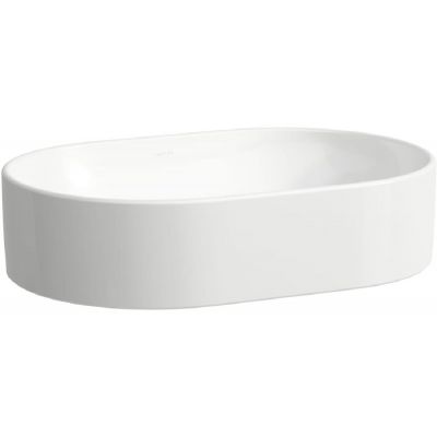Umywalka 55x38 cm owalna nablatowa biała H8129440001121 Laufen Savoy