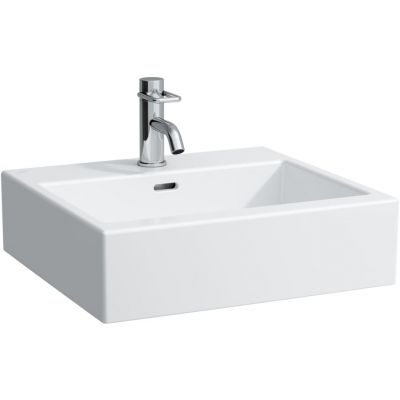 Umywalka 50x46 cm prostokątna ścienna-meblowa biała H8174310001091 Laufen Living City