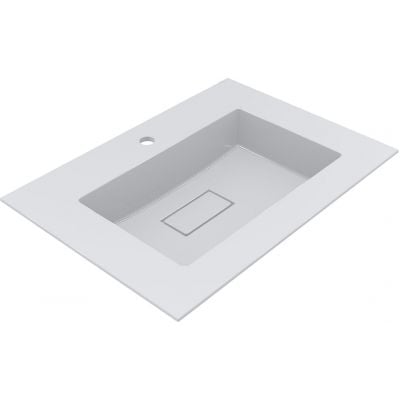 Umywalka 70x50 cm prostokątna wpuszczana biała 8813351 Miraggio Erica
