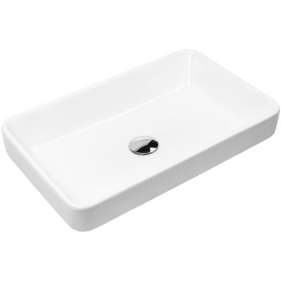Umywalka 55x34 cm prostokątna nablatowa biała 40301000 Oltens Fossa