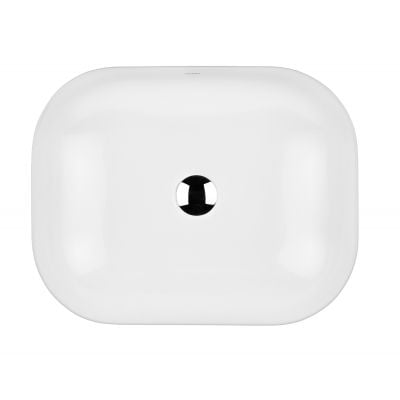 Umywalka 50x39.5 cm owalna nablatowa biała 40805000 Oltens Josen