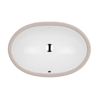 Umywalka 61x41 cm owalna podblatowa biała 40105000 Oltens Gapa