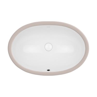 Umywalka 61x41 cm owalna podblatowa biała 40105000 Oltens Gapa