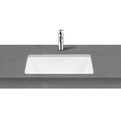 Umywalka 48x36.5 cm prostokątna podblatowa biała 40606000 Oltens Drammen
