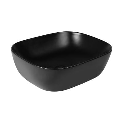 Umywalka 46.5x37.5 cm owalna nablatowa czarna 40801300 Oltens Hamnes