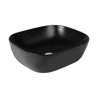 Umywalka 46.5x37.5 cm owalna nablatowa czarna 40801300 Oltens Hamnes