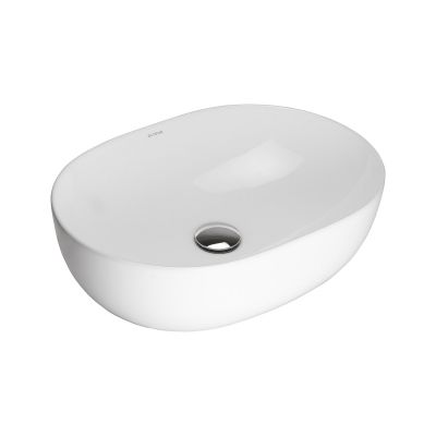 Umywalka 49.5x35.5 cm owalna nablatowa biała 40319000 Oltens Hamnes