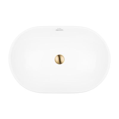 Umywalka 61x40 cm owalna wpuszczana biała 40823000 Oltens Tive