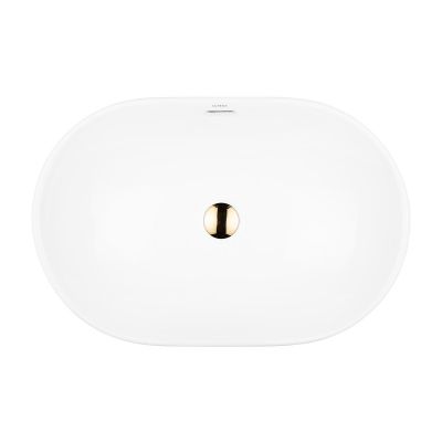 Umywalka 61x40 cm owalna wpuszczana biała 40823000 Oltens Tive